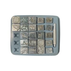 Vintage 1" CRAFTOOL Co. Leather Stamp Kit